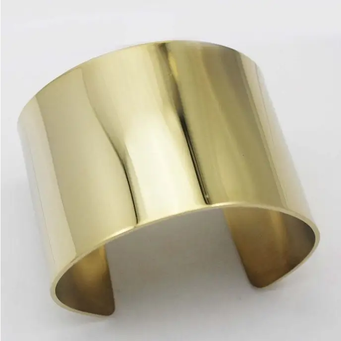 Armreif Silber Farben-breiter Armreif-minimalistisch-Armreif