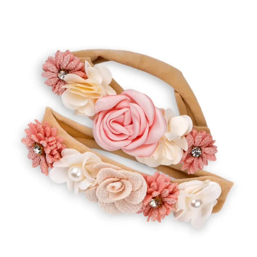 Stirnband Newborn Shooting-Outfit Newborn Shooting-für Neugeborene Fotografie-Floral Stirnband für Neugeborene-Blumen Haarbänder Taufe-SHELAGO EU