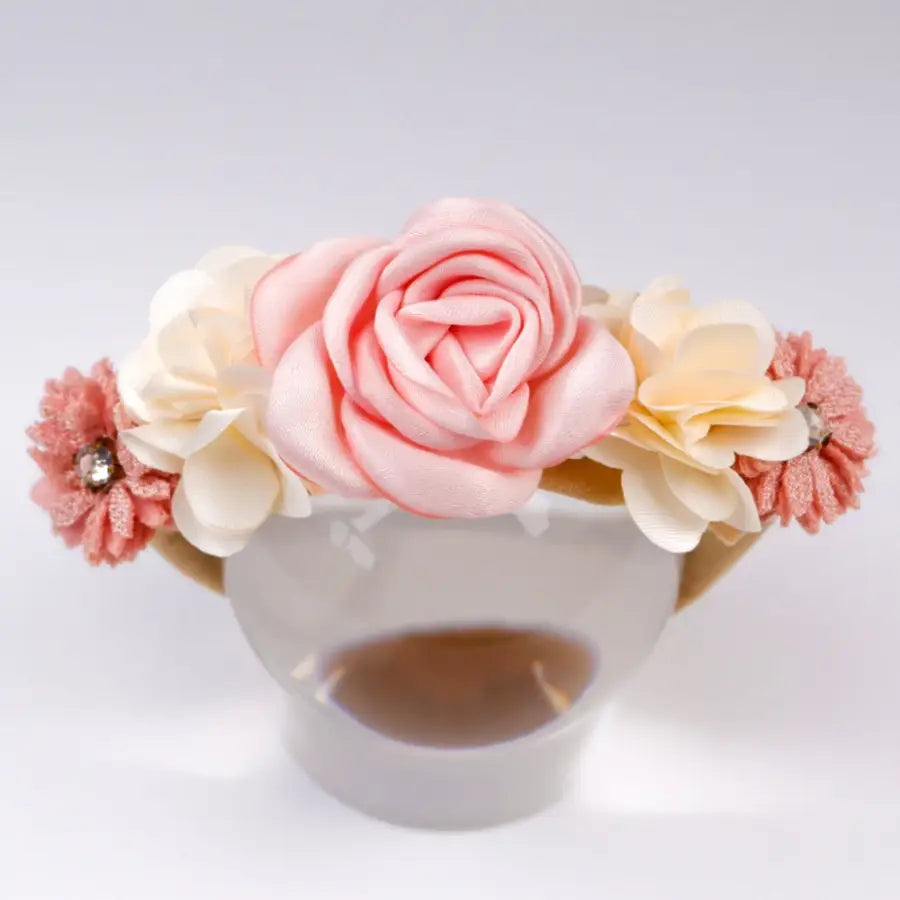 Stirnband Newborn Shooting-Outfit Newborn Shooting-für Neugeborene Fotografie-Floral Stirnband für Neugeborene-Blumen Haarbänder Taufe-SHELAGO EU