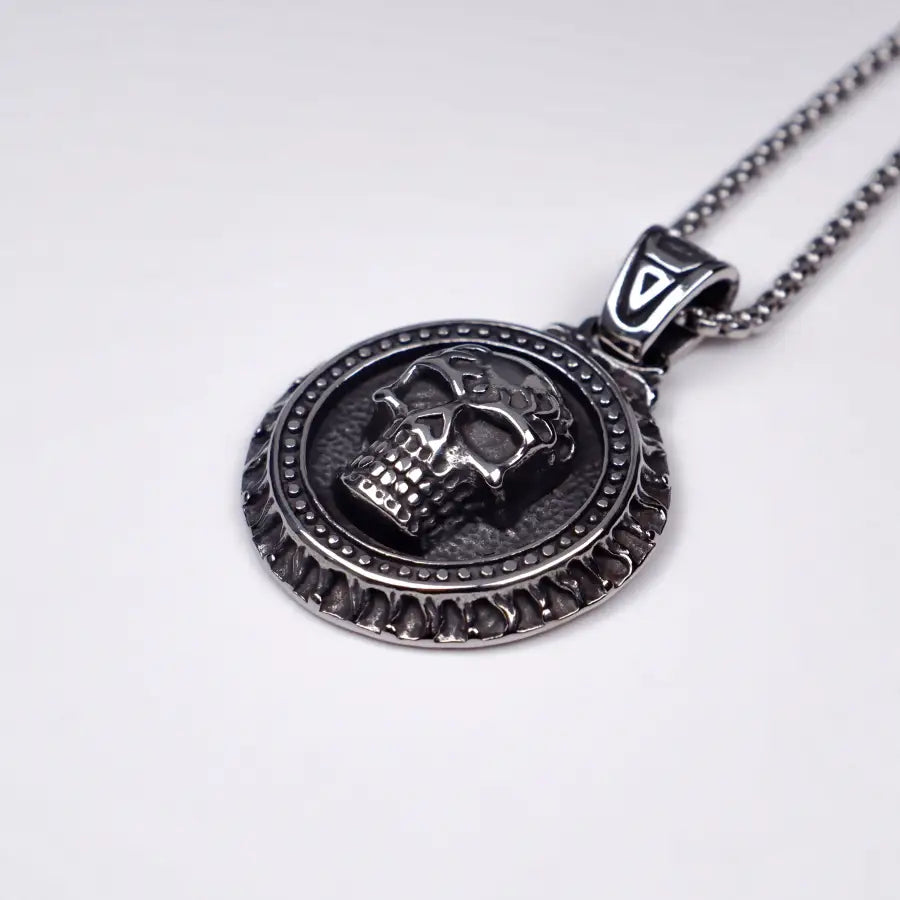 Biker Totenkopf Halskette - Halskette