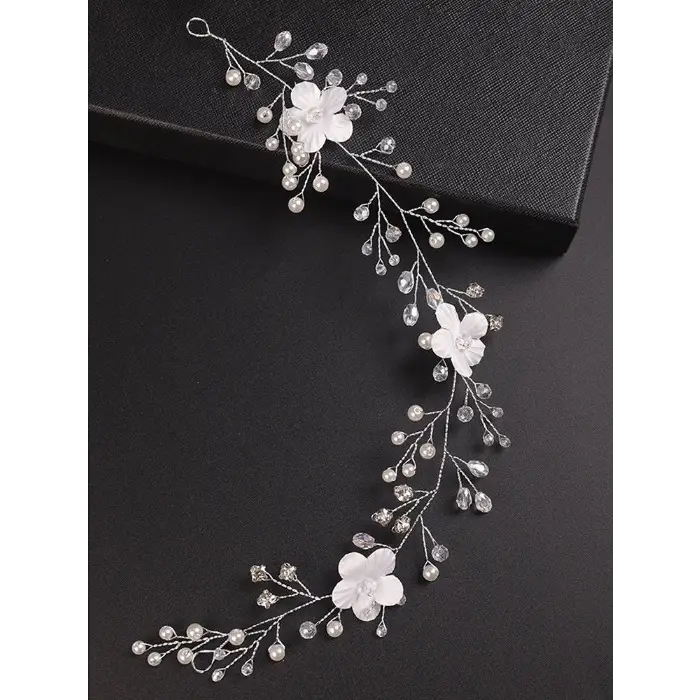 Blumen Brauthaarschmuck-Blumen Haarranke-eleganter