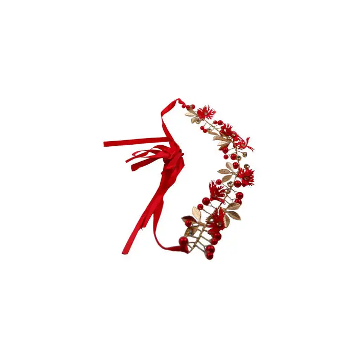 Blumen Brautschmuck Hochzeit Haarschmuck Ranke mit Perlen