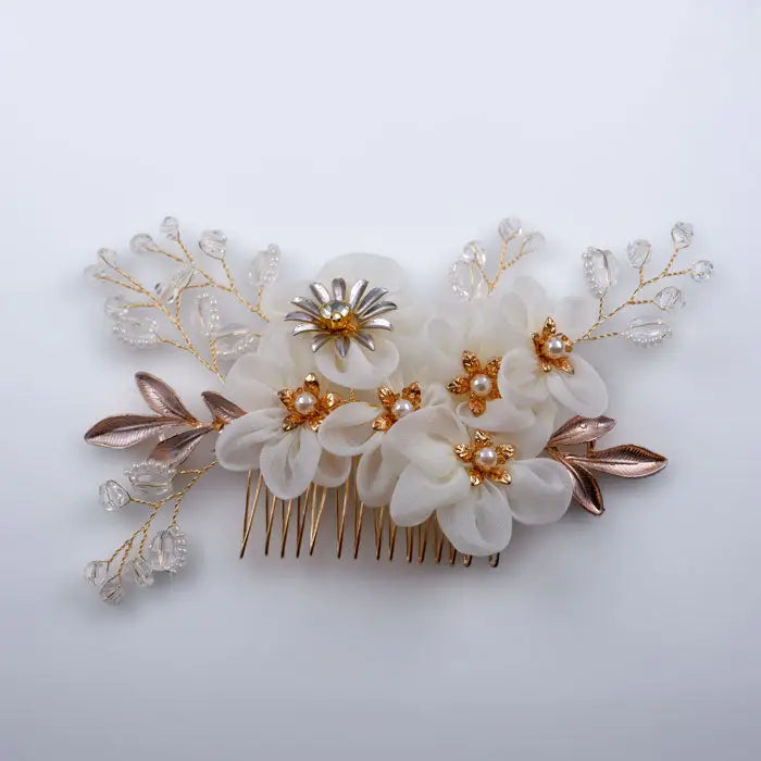 Blumen Haar Kamm-Braut Schmuck-Haarschmuck Braut-Haarkamm