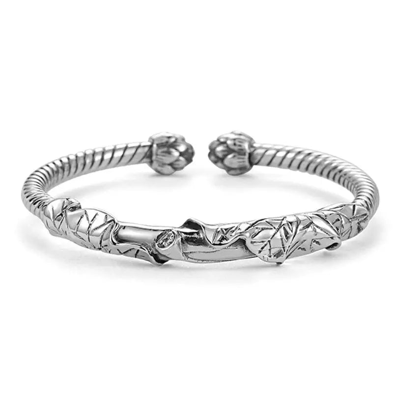 Bohemian Lotus Blüten Armreif - Armband als Ethnisches