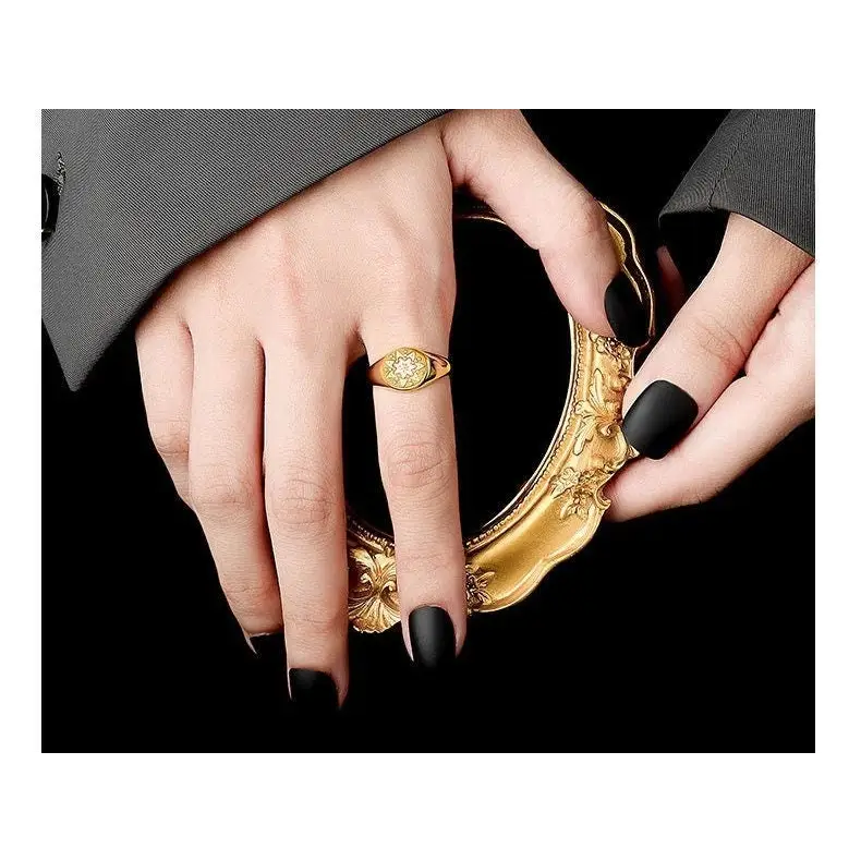 Boho Sonnen Ring-Fingerschmuck Gold Farben-Ring