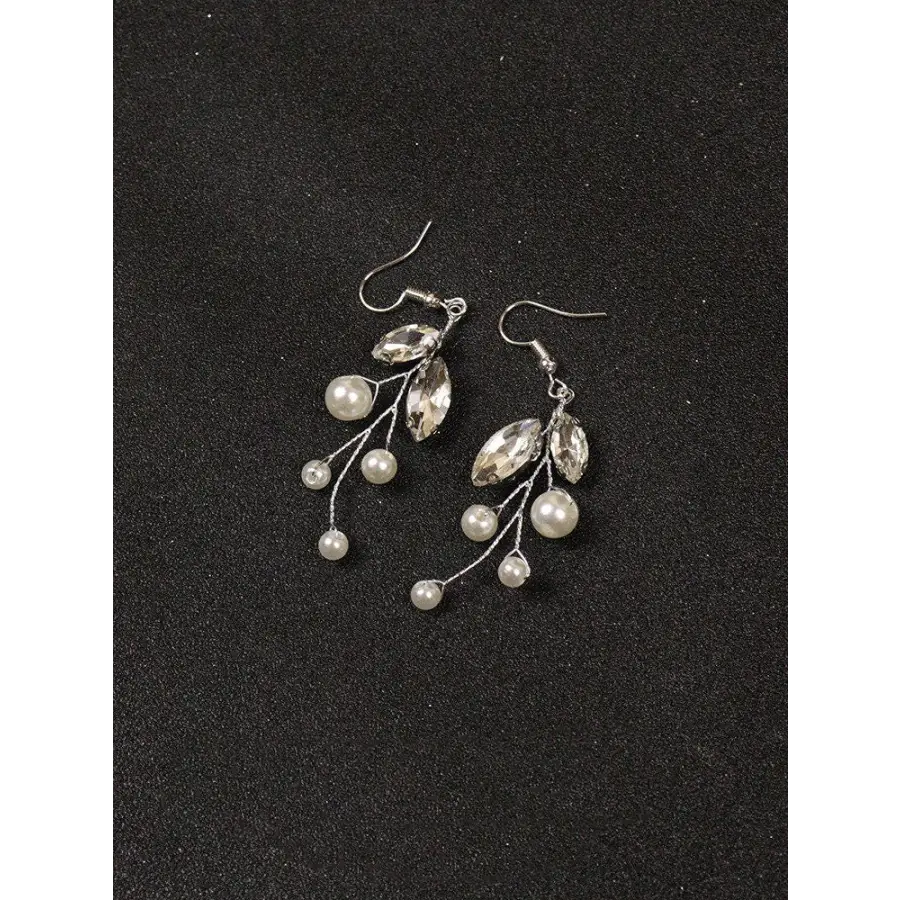 Brautschmuckset-Ohrringe Haarranke-Haarschmuck