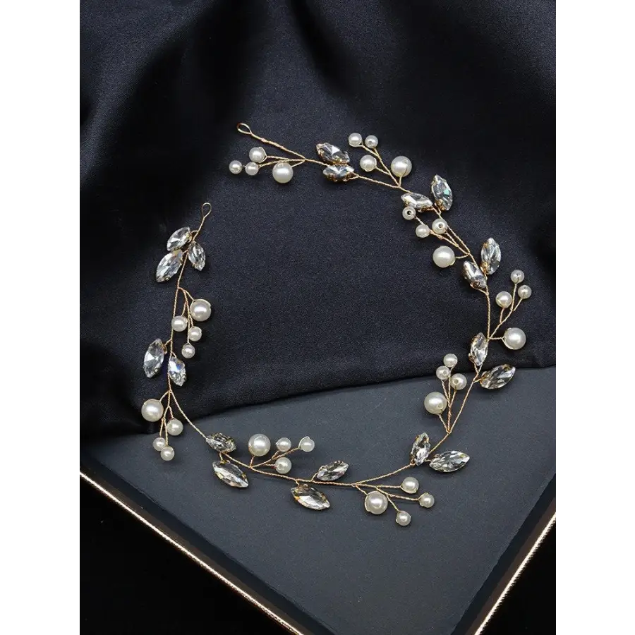 Brautschmuckset-Ohrringe Haarranke-Haarschmuck