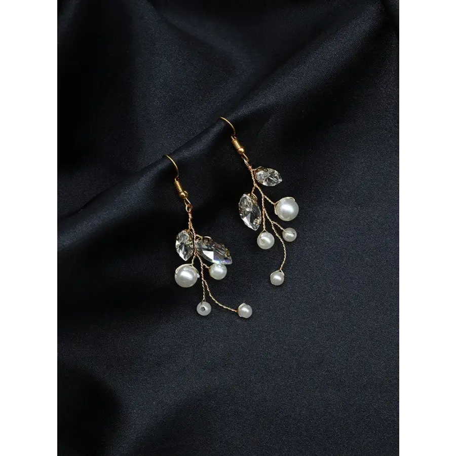 Brautschmuckset-Ohrringe Haarranke-Haarschmuck