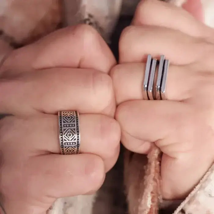 breiter Balken Ring-offene Ringe-Damenring-Schmuck minimalistisch-breite Ringe-Männer Ringe-Geschenk Idee-geometrischer Ring-Statement Ringe-shelago eu schmuck