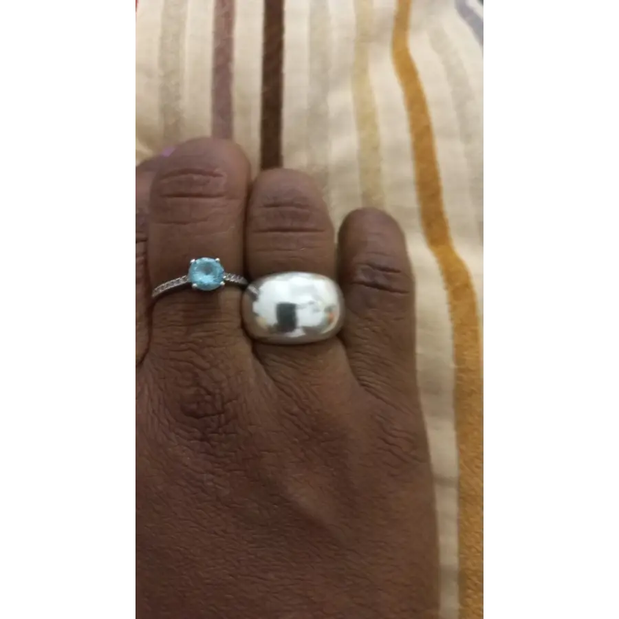 breiter Ring mit glänzendem Finish-Chunky Ring-glänzender