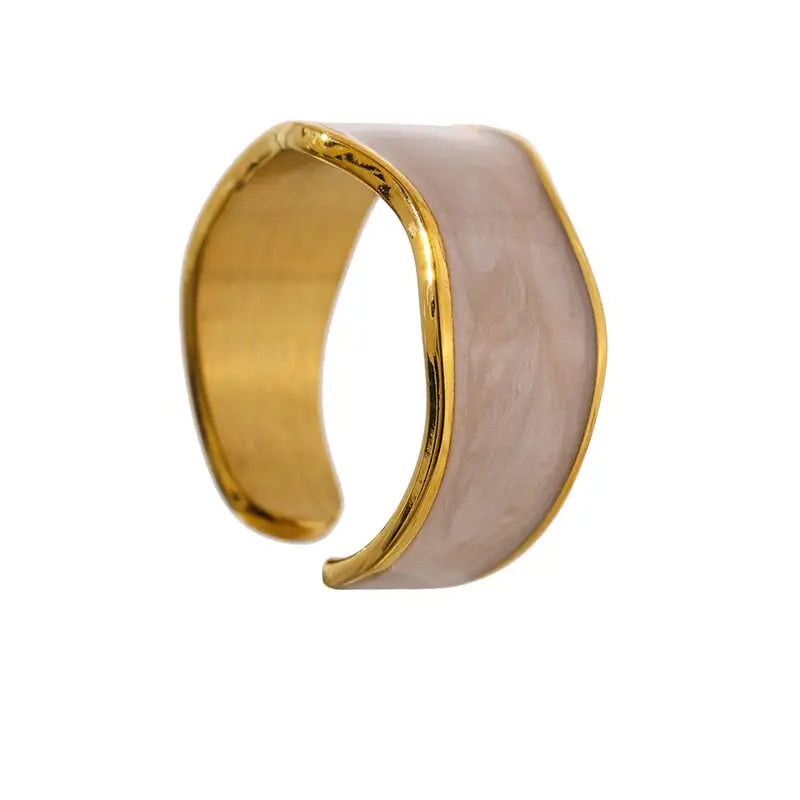 breiter weißer Ring-Blanca-unregelmäßiger Ring