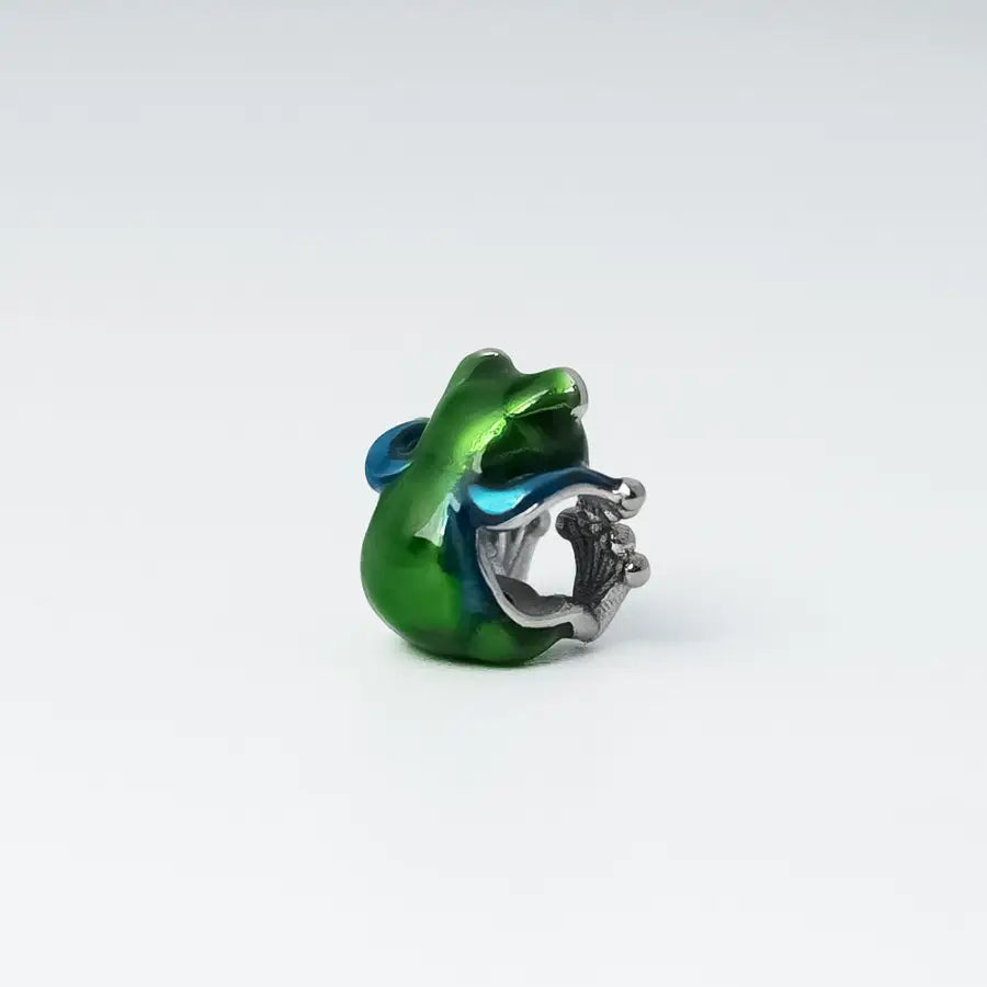 Tieranhänger Frosch-Tier Charm Bead-Kleiner Frosch Anhänger-Glücksbringer Charm-Frosch Charm-Frosch Anhänger-Shelago Schmumck