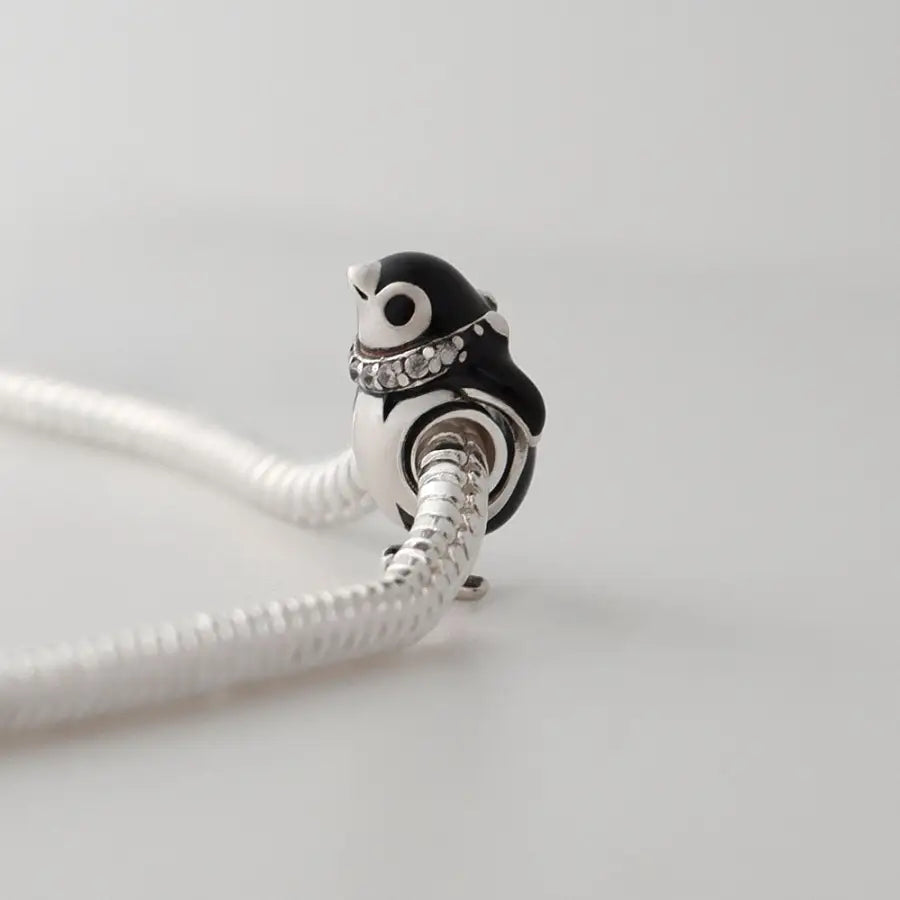 Pinguin Charm-Pinguin Anhänger-Kleiner Pinguin Bead-Winter Tier Charm-Eislauf Anhänger-Weihnachtsgeschenk Idee-SHELAGO SCHMUCK-
