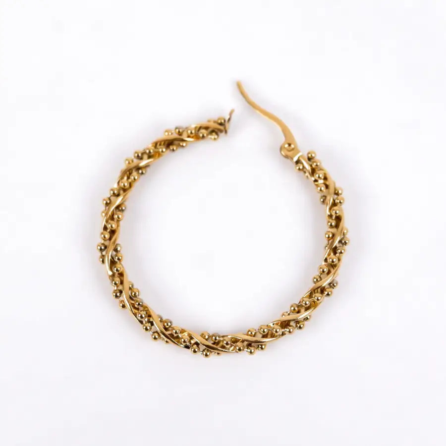 Perlen Ohrringe-Ohrringe vergoldet-Geschenk Freundin-elegante Ohrringe-Edelstahl Ohrringe-Creolen Ohrringe-Creolen mit Perlen-Creolen Gold-SHELAGO SCHMUCK