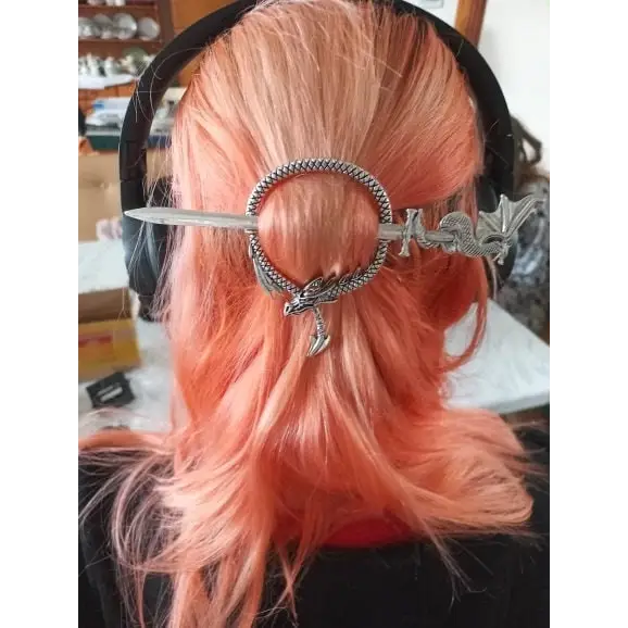 Drachen Haarnadel-Viking Haarbrosche-Mittelalter Schmuck