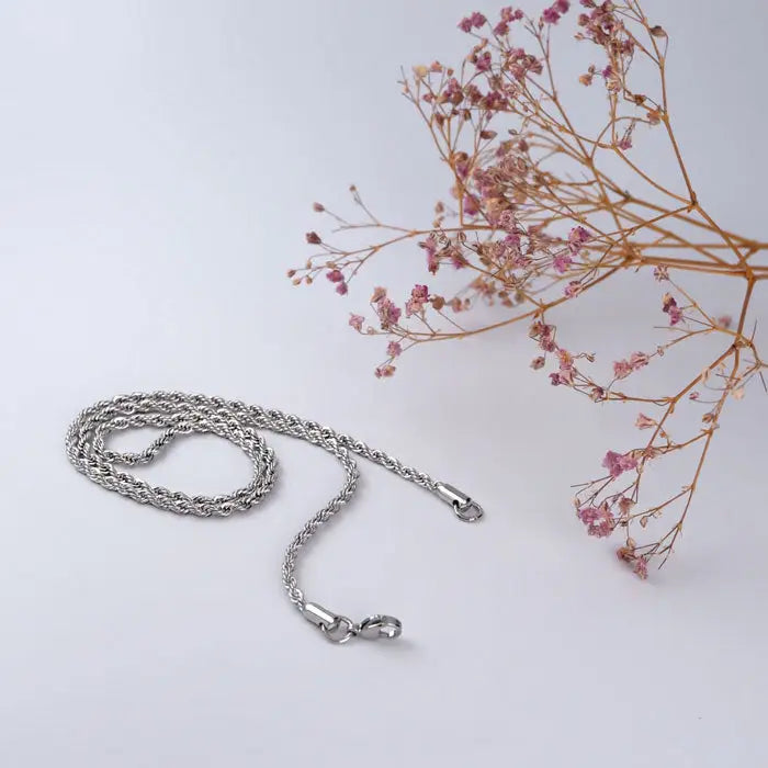 dünne Kordel Halskette-Kina-in Gold und Silber