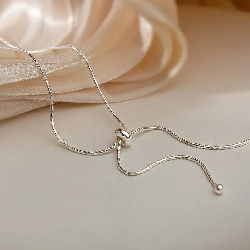 dünne Seil Halskette-verstellbare Gliederkette-Seilkette