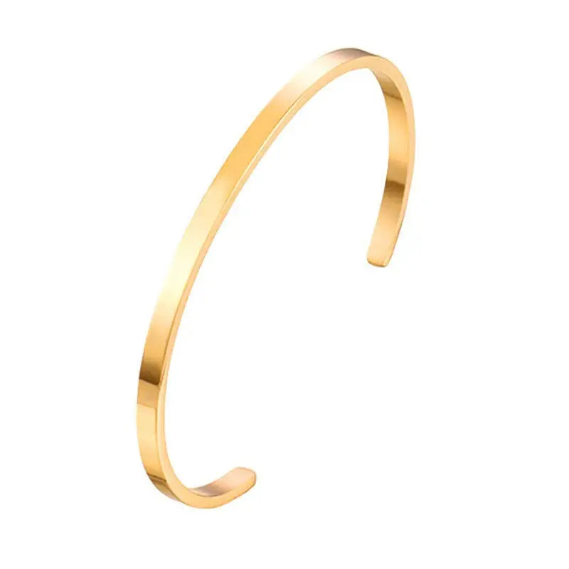 dünner Basic Armreif-Silber Gold Roségold und Schwarz