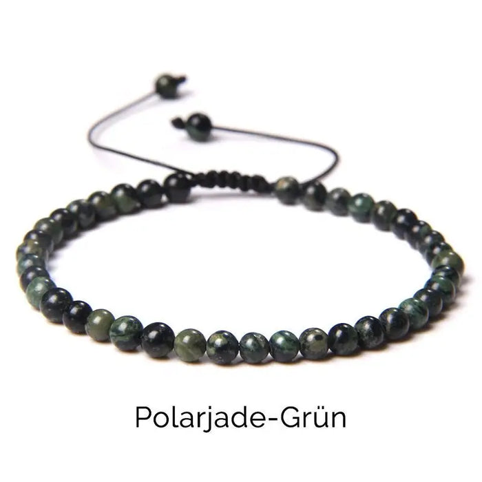 Echtstein Perlen Armband-Polarjade grün Steinperlen
