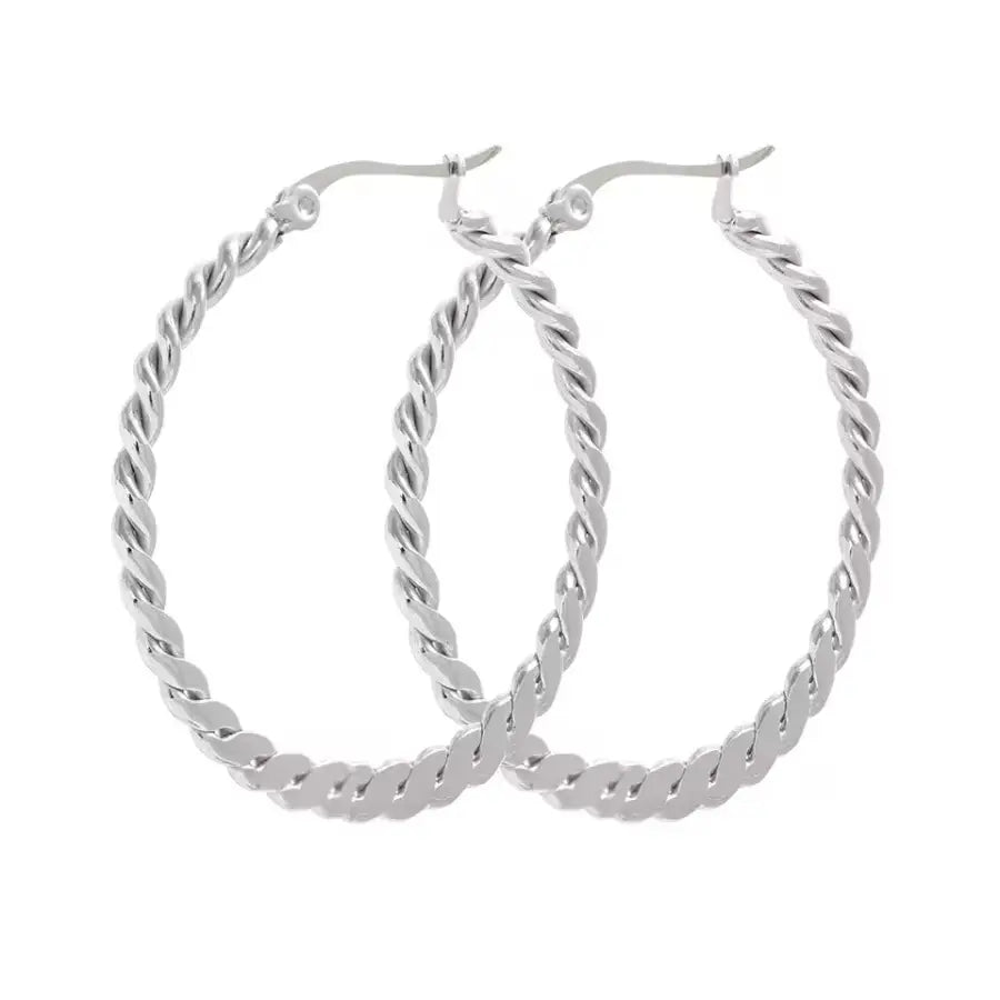 dünne Creolen-Creolen Edelstahl-Creolen Gold-Creolen Silber-hochwertige Ohrringe-Trendige Ohrringe 2025-Schmuck online kaufen-SHELAGO SCHMUCK