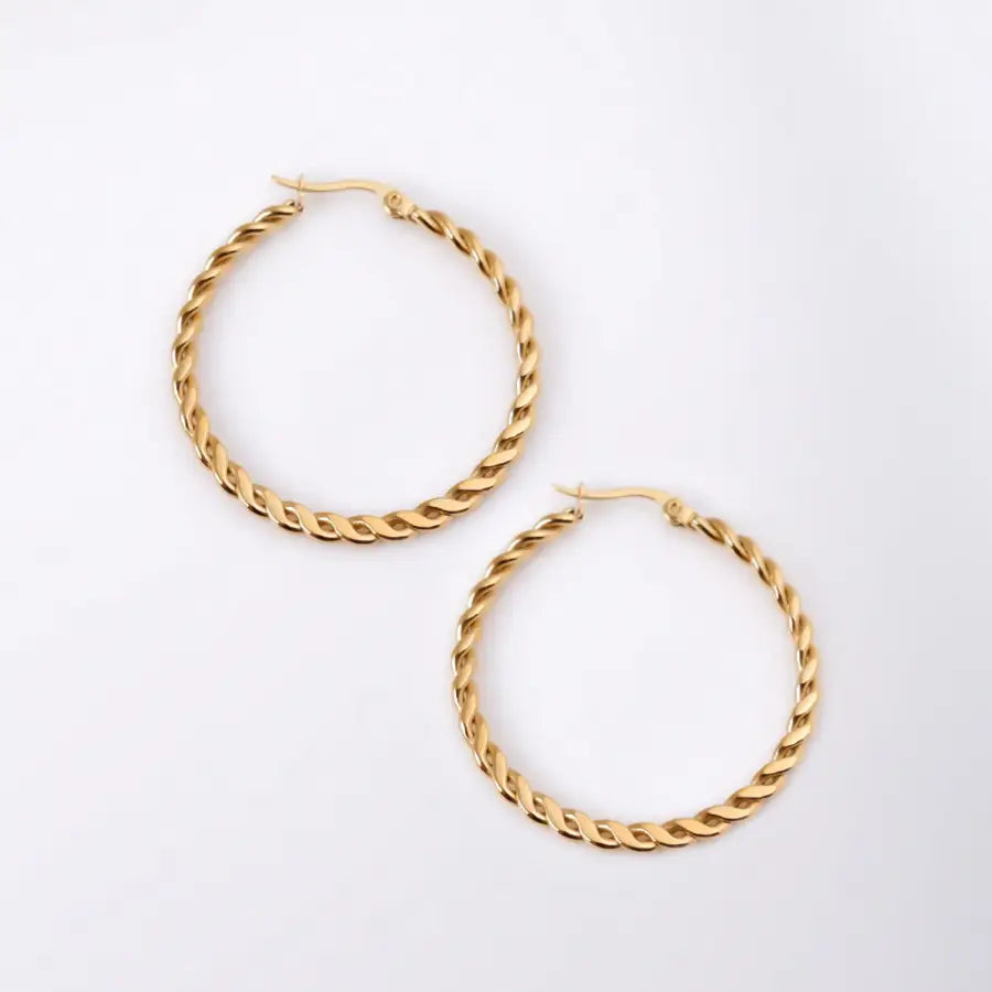 dünne Creolen-Creolen Edelstahl-Creolen Gold-Creolen Silber-hochwertige Ohrringe-Trendige Ohrringe 2025-Schmuck online kaufen-SHELAGO SCHMUCK