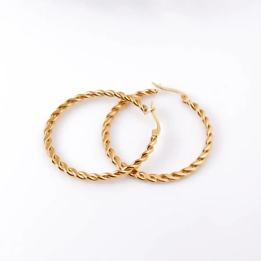 dünne Creolen-Creolen Edelstahl-Creolen Gold-Creolen Silber-hochwertige Ohrringe-Trendige Ohrringe 2025-Schmuck online kaufen-SHELAGO SCHMUCK