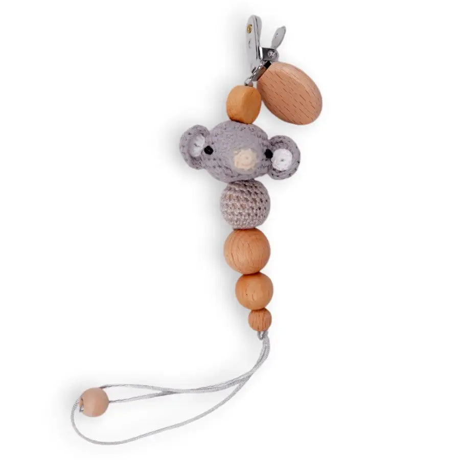 Elefanten Schnullerkette-Geschenke zur Geburt-gehäkelte Hasen Schnullerkette-Geschenk Set zur Geburt-Babyshower Party-Schnullerkette-SHELAGO EU