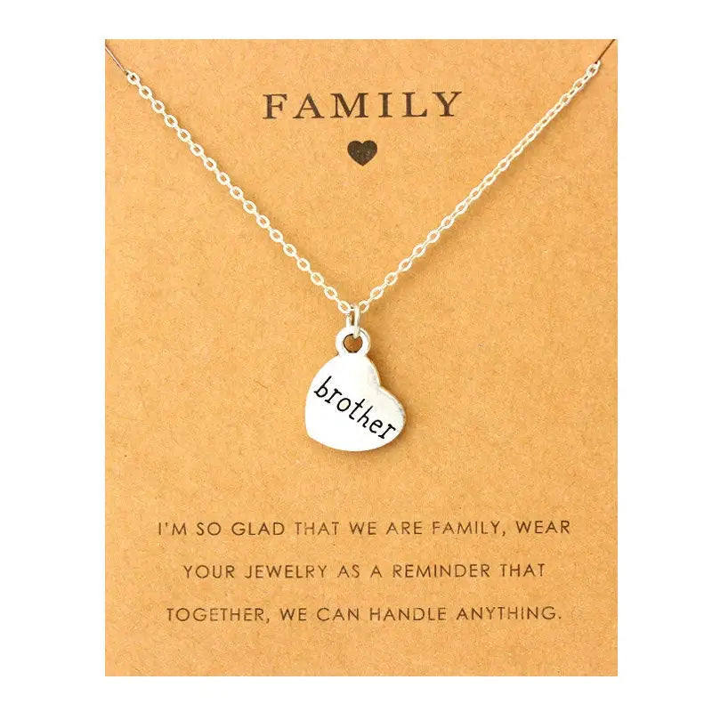 Familien Halskette-Sohn Schmuck-Vater Sohn Halskette-Kette