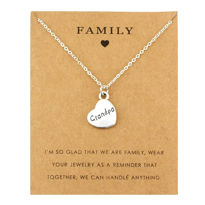 Familien Halskette-Sohn Schmuck-Vater Sohn Halskette-Kette