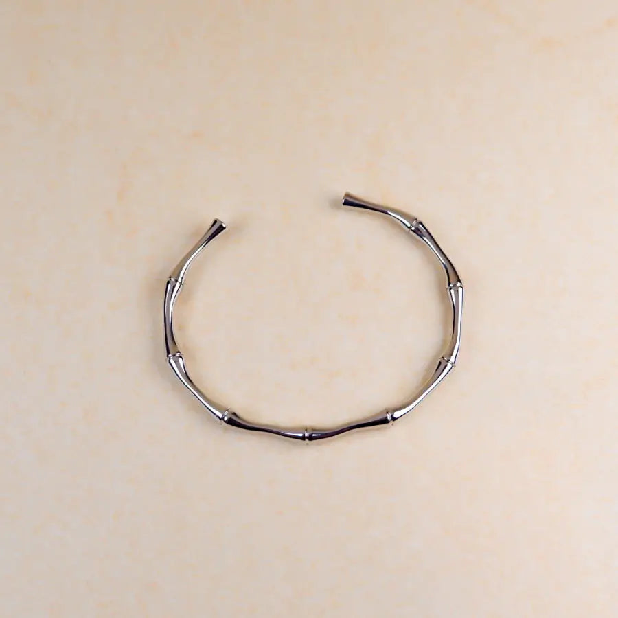 feiner Knochen Armreif - Silber - Armreif