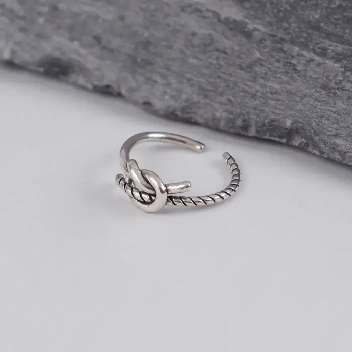 Feiner Knoten Ring-verstellbar Handschmuck-fein