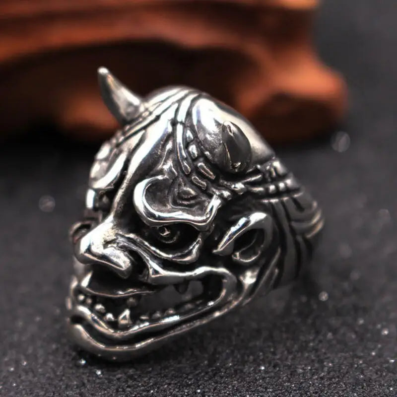 Geister Ring-Japanischer Dämon-Statement Ring-Oni