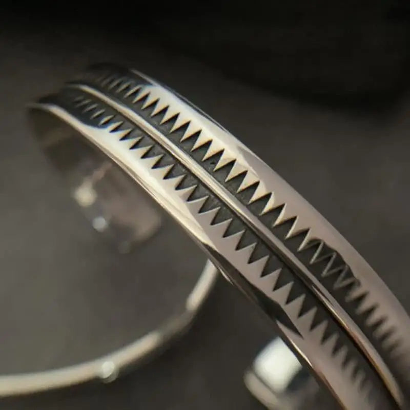 gemusterte Armspange-Viking Armreif-Vintage Stil-Wikinger