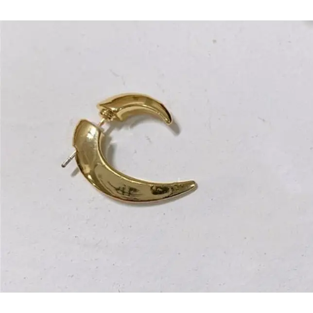 geschwungene Statement Ohrringe-minimalistisch glänzend