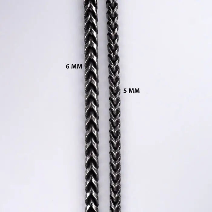 Gliederkette Punk Armband-Edelstahl Armkette-Schwarzstahl