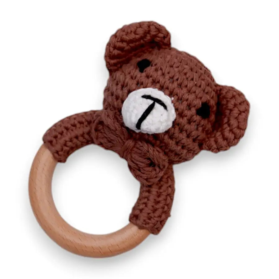 süße Tier Greiflinge-Kuscheltier Greifling-kleines Tier Rasselspielzeug-Greiflinge mit Rassel-gehäkelte Stofftiere-Beißringe mit Rasseln-SHELAGO EU