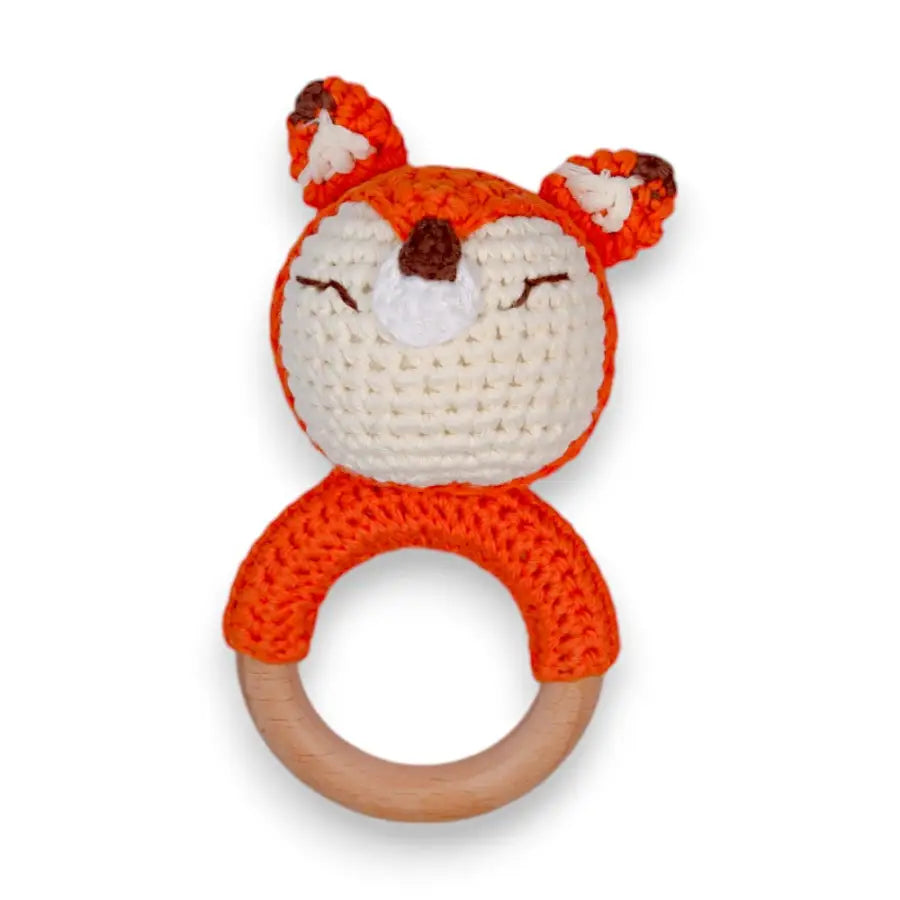 süße Tier Greiflinge-Kuscheltier Greifling-kleines Tier Rasselspielzeug-Greiflinge mit Rassel-gehäkelte Stofftiere-Beißringe mit Rasseln-SHELAGO EU