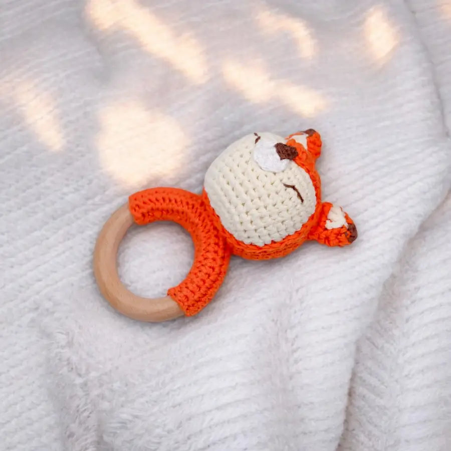 süße Tier Greiflinge-Kuscheltier Greifling-kleines Tier Rasselspielzeug-Greiflinge mit Rassel-gehäkelte Stofftiere-Beißringe mit Rasseln-SHELAGO EU