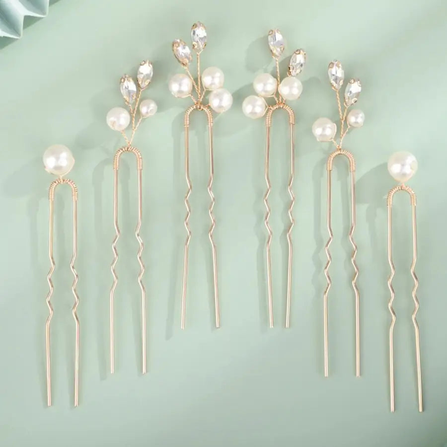 Haarnadel Set-Haarnadeln Braut-Haarnadel mit Perlen-Hochzeit