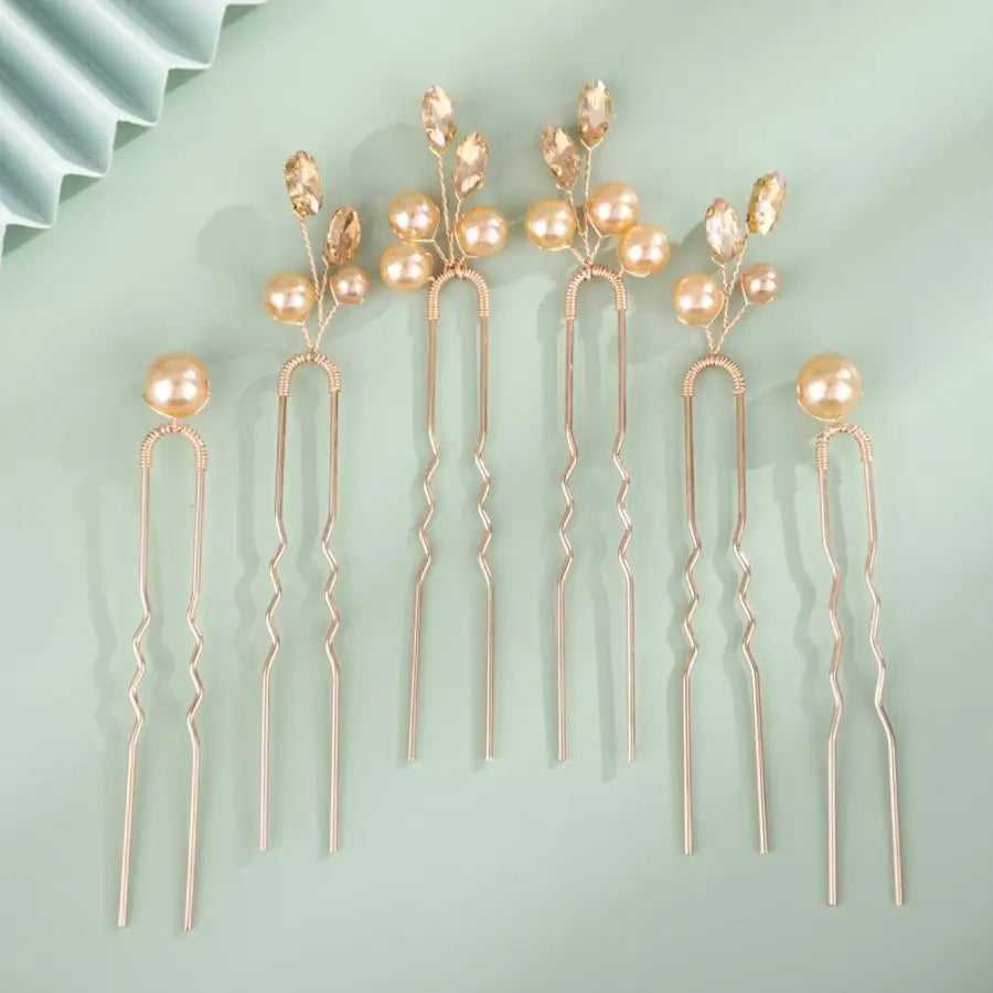 Haarnadel Set-Haarnadeln Braut-Haarnadel mit Perlen-Hochzeit