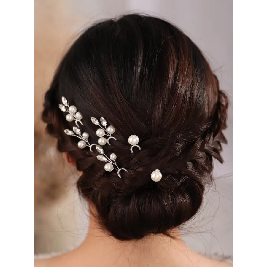 Haarnadel Set-Haarnadeln Braut-Haarnadel mit Perlen-Hochzeit