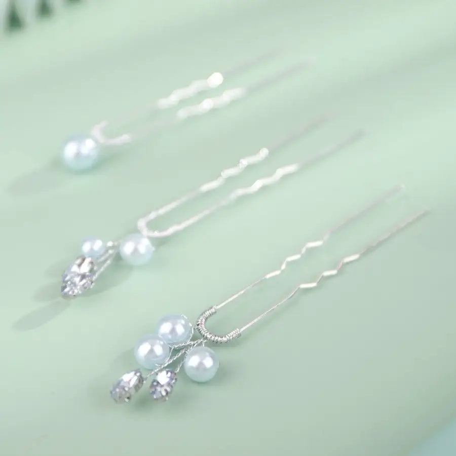 Haarnadel Set-Haarnadeln Braut-Haarnadel mit Perlen-Hochzeit