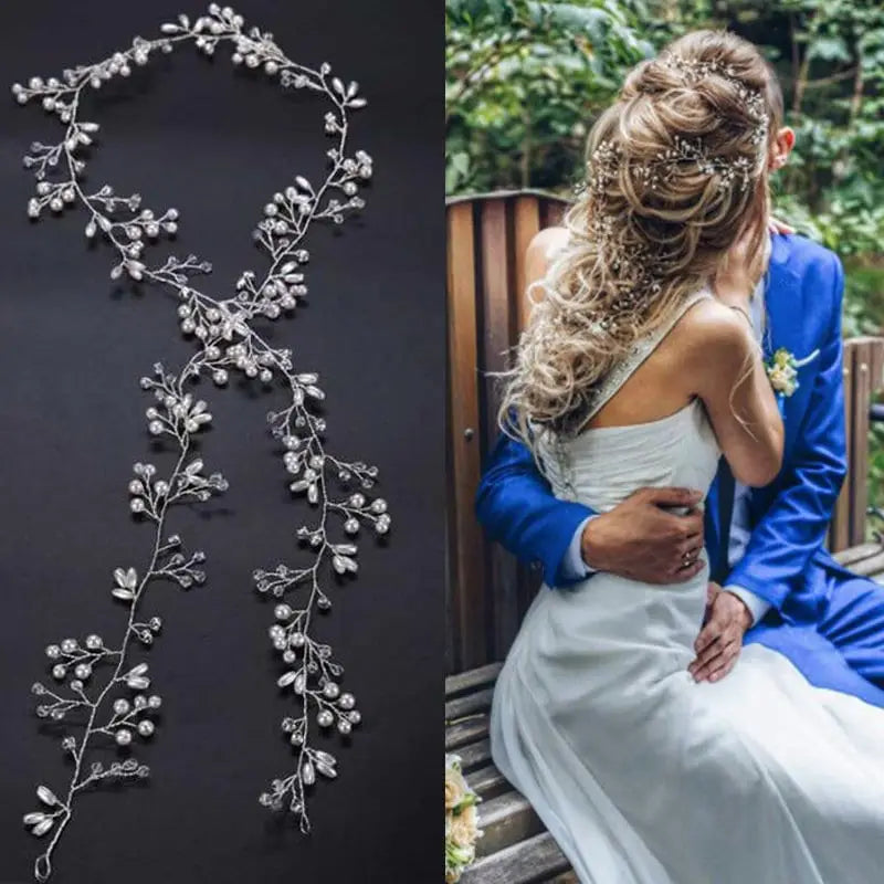Haarschmuck Braut-Haarranke Silber-Hochzeit