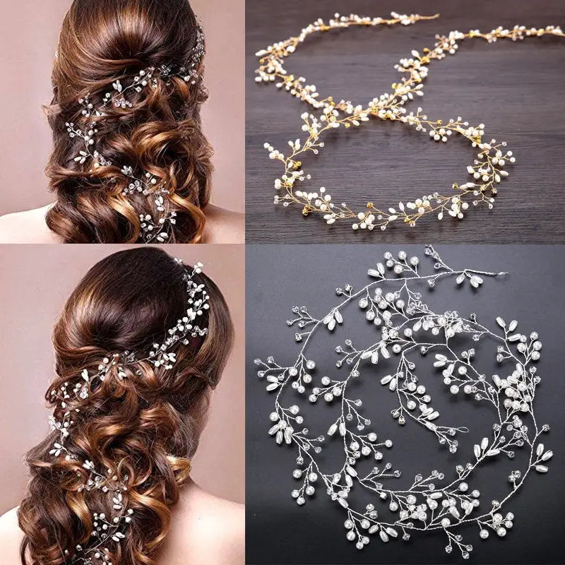 Haarschmuck Braut-Haarranke Silber-Hochzeit