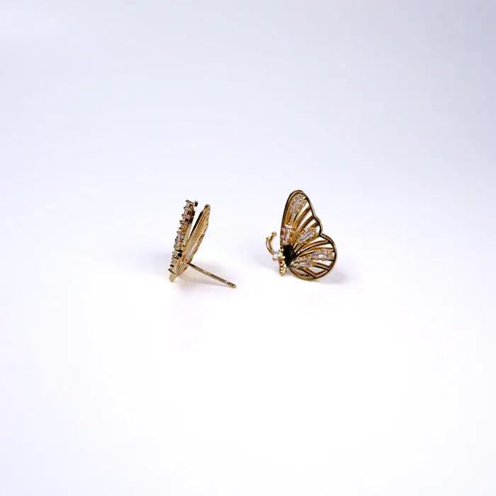 Hängeohrringe mit Perle-Ohrring Gold Farben-Braut