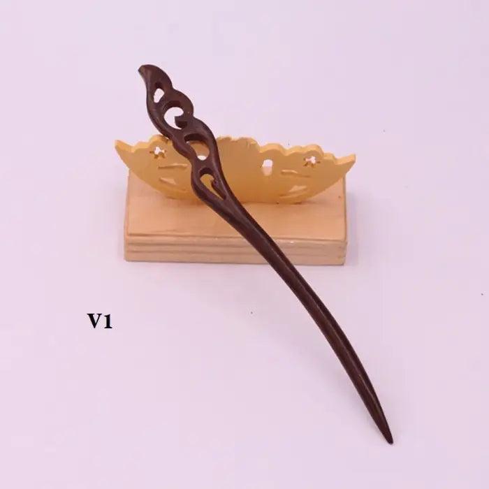 Handgemachter Haarschmuck-Ethnische Haarnadel-Sandelholz