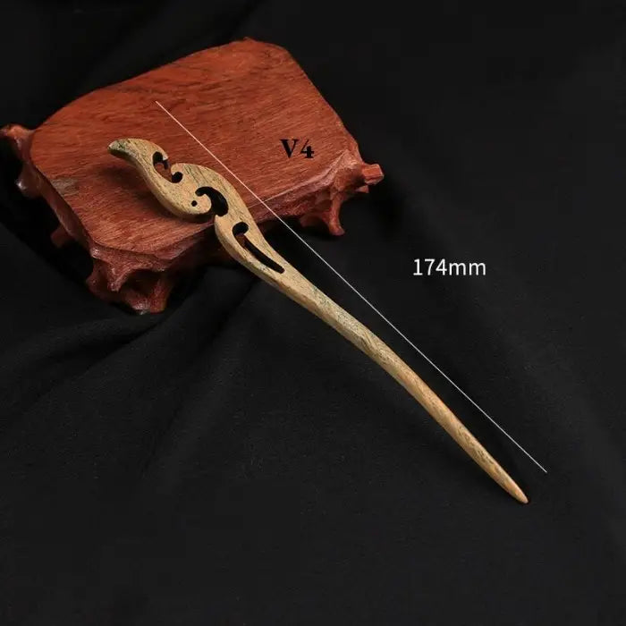 Handgemachter Haarschmuck-Ethnische Haarnadel-Sandelholz