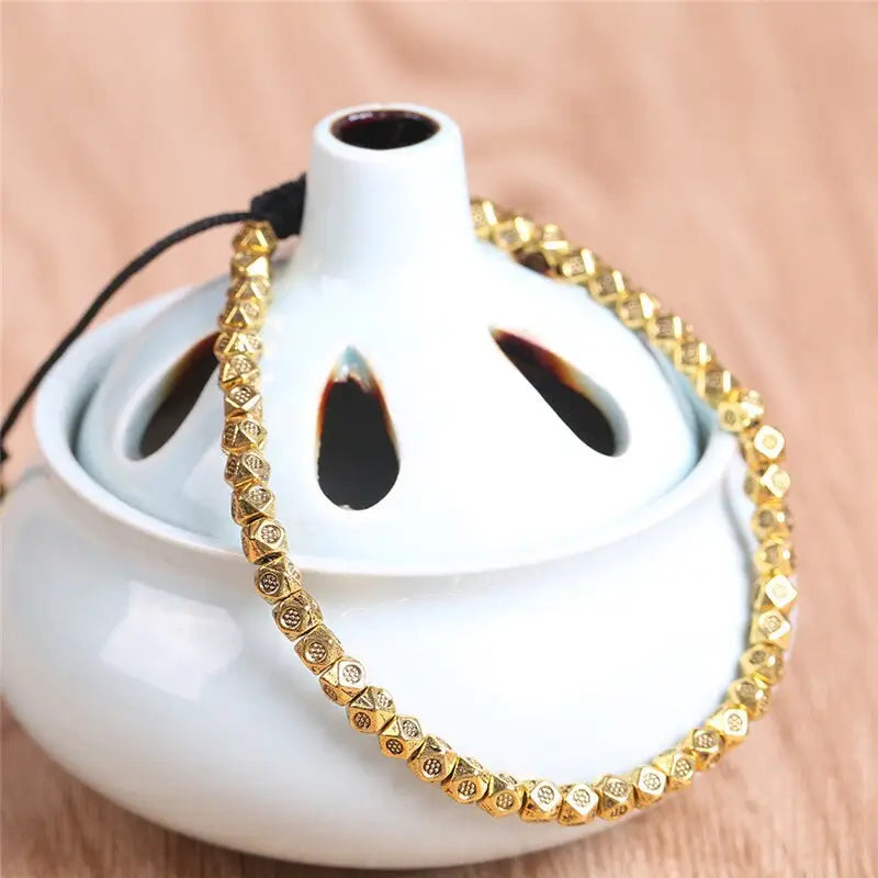 Handgemachtes Armband Buddha Armkette Silber Gold Tibet