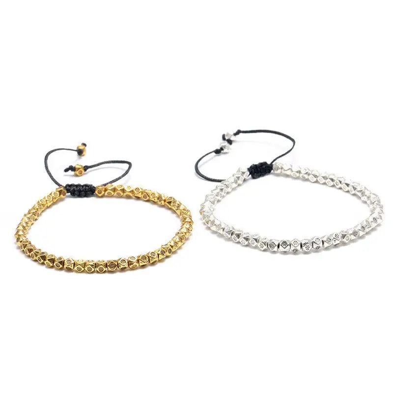 Handgemachtes Armband Buddha Armkette Silber Gold Tibet