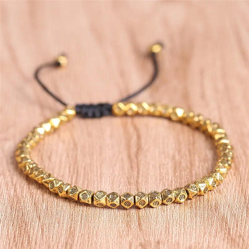 Handgemachtes Armband Buddha Armkette Silber Gold Tibet